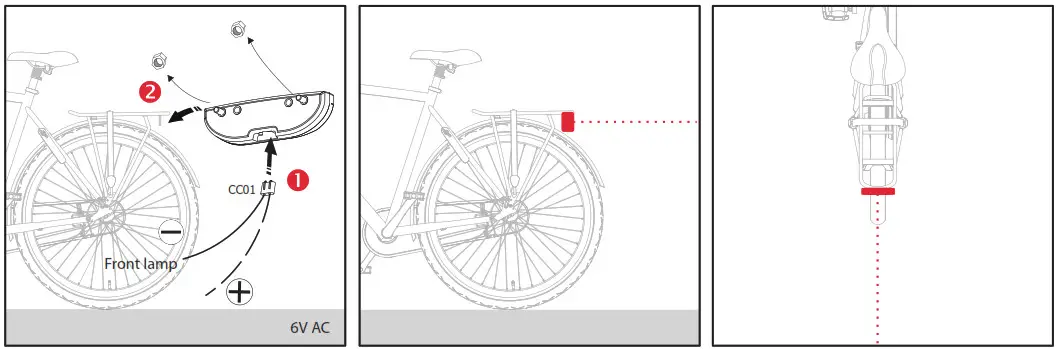 spanninga SNG R623008 Dynamo Safe Stop Rear Light