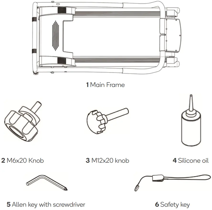 kogan FSEFBTM300A Electric Foldable Treadmill T300 - Hardware and Tools