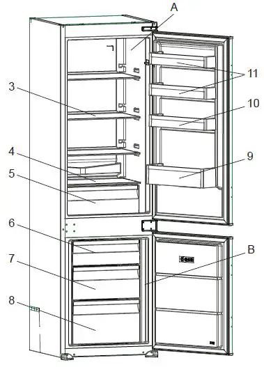 SHARP SJ-BF243M01X-EU Fridge-Freezers-1