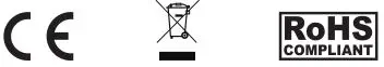 CE, Disposal, ROHS Icon