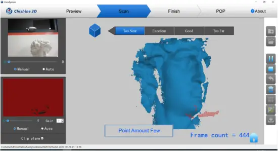 Revopoint POP - Start scanning 11