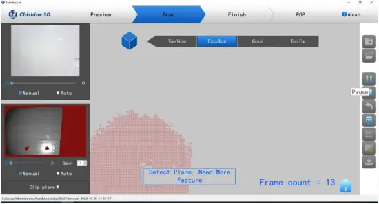Revopoint POP - Start scanning 12