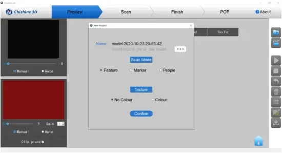 Revopoint POP - Start scanning 2