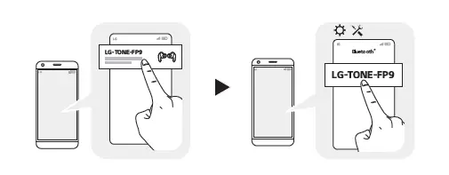 LG TONE-UFP9 Tone Free Wireless Bluetooth Noise-Cancelling Earbuds Owner's 4