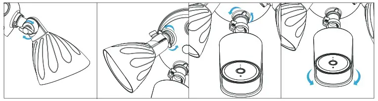 FOSCAM 4MP Floodlight Camera - Adjusting Floodlight Camera