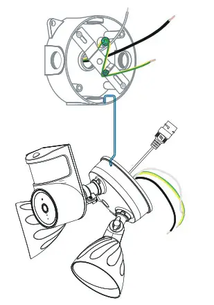 FOSCAM 4MP Floodlight Camera - Installing the Junction Box 3