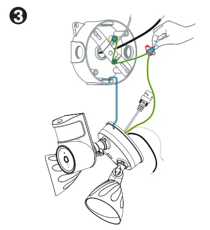 FOSCAM 4MP Floodlight Camera - Installing the Junction Box 5