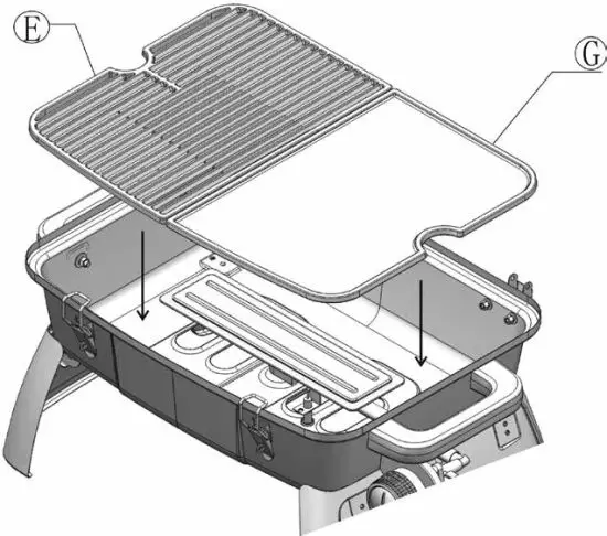 FIG 18 Position the hot plate and grate as shown.jpg
