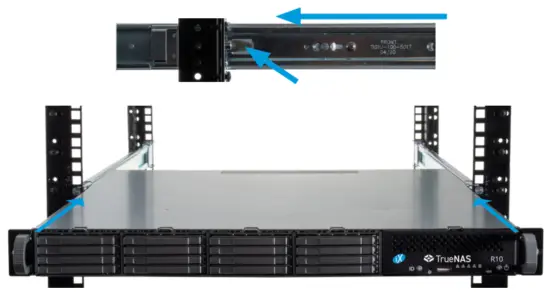 TrueNAS R Series Unified Storage Arrays - System into the Rack