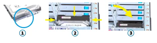 TrueNAS R Series Unified Storage Arrays - tray locking arm3