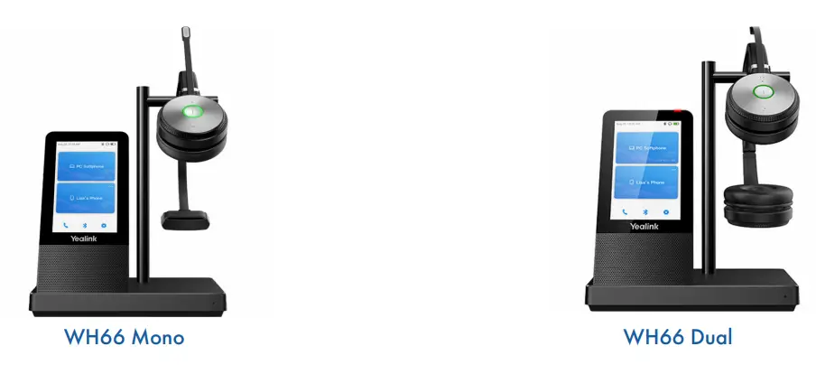 Northland COMMUNICATIONS WH66 Yealink Mono or Dual Dect Headset - fig 1