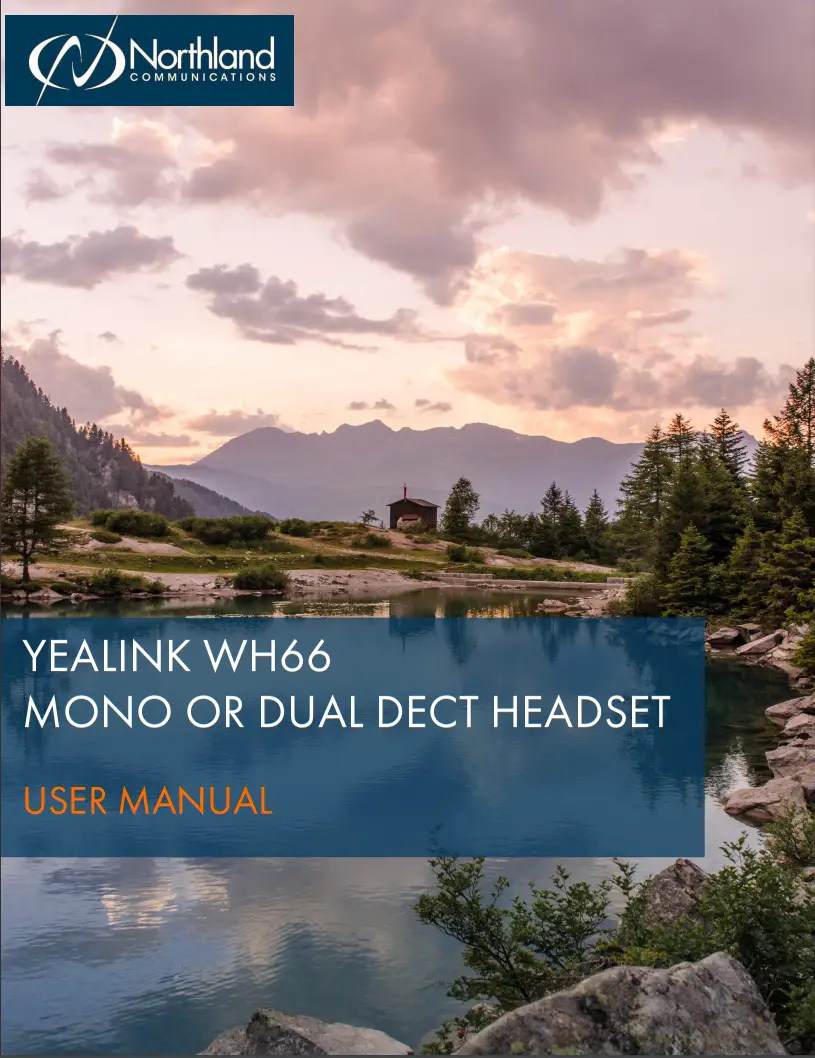 Northland COMMUNICATIONS WH66 Yealink Mono or Dual Dect Headset - fig