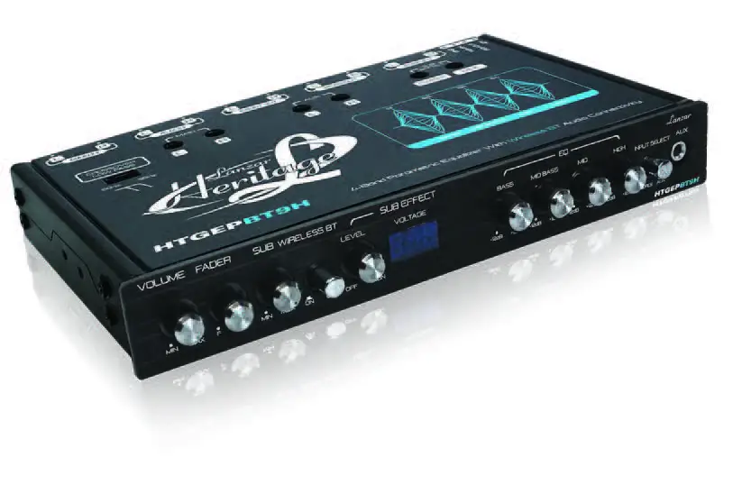 Lanzar Htgepbt9h 4-band Parametric Equalizer With Wireless Bt Audio Connectivity User Guide Lanzar Htgepbt9h 4-band Parametric Equalizer With Wireless Bt Audio Connectivity User Guide