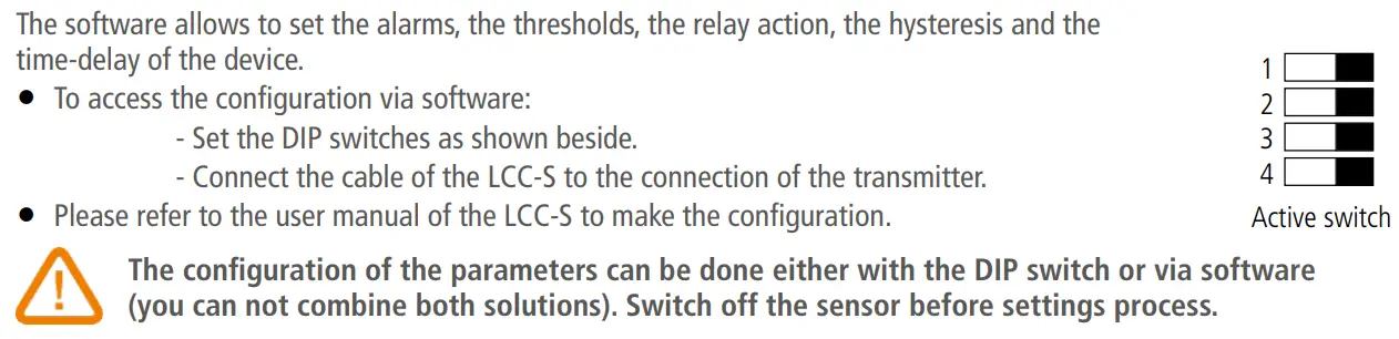 sauermann CO2ST-S CO2 Switch User Guide - Configuration via LCC-S software