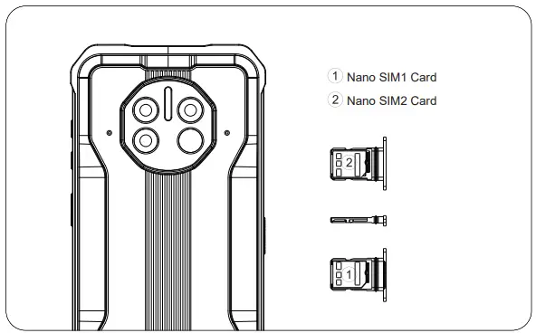 DOOGEE V10 Pre-Order Best Rugged Phone Dual 5G Phone User Manual - Correct Card Installation
