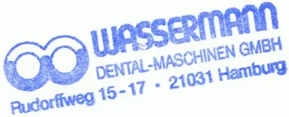 WASSERMANN V0132 Polymerisation Unit Wapo Mat III - Company stamp