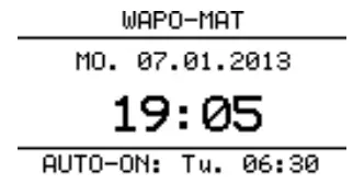 WASSERMANN V0132 Polymerisation Unit Wapo Mat III - Sleep Button Display