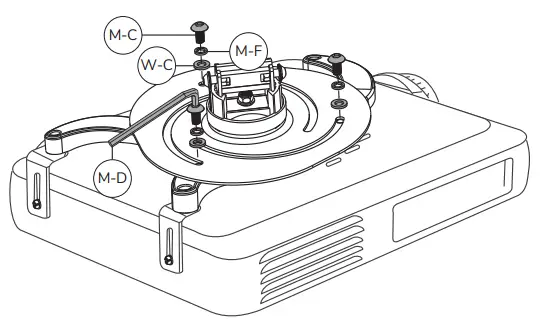 Neomounts BEAMER C200 Projector Mount - FOR TOSHIBA