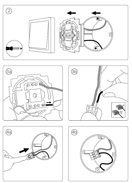 PHILIPS PHL443132 Wall Switch Module 4