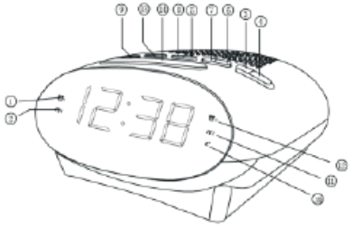 iCES ICR 210 Radio Alarm Clock - Fig