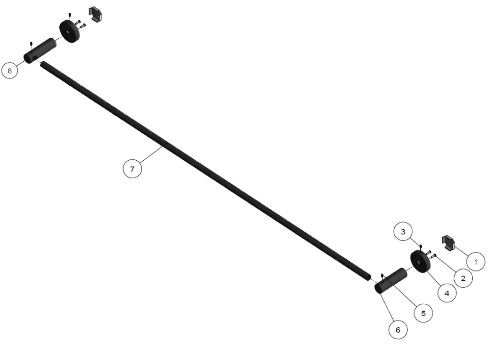 meir Round Single Rail - EXPLODED