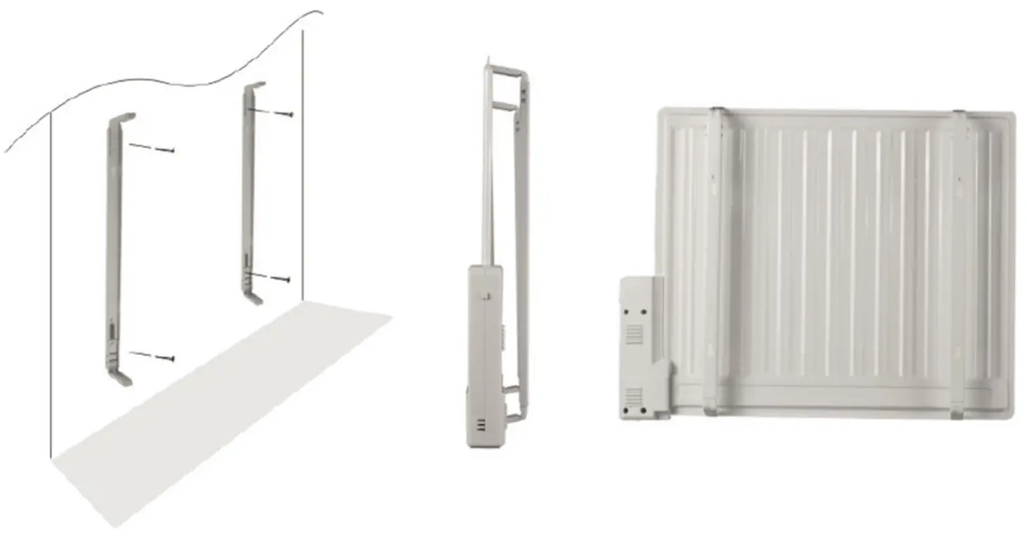 Adax SolAire Celsius Oil Filled Radiator hanging rack