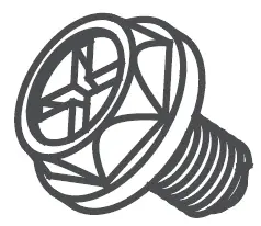 a close up of a logo