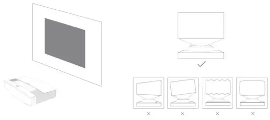 XGIMI Aura 4K UHD Ultra Short Throw Laser Projector - Placement