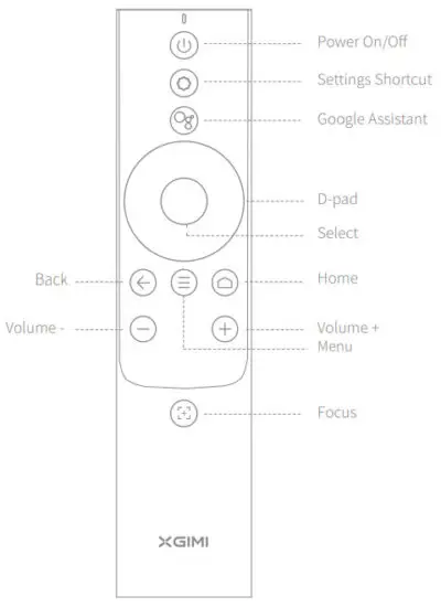 XGIMI Aura 4K UHD Ultra Short Throw Laser Projector - Remote Control