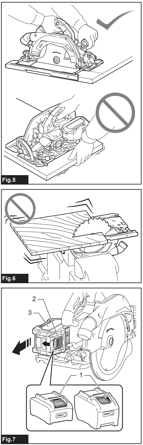 makita HS009G Cordless Circular Saw - Fig 2