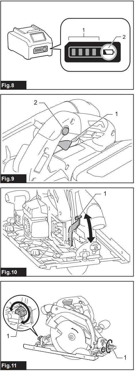 makita HS009G Cordless Circular Saw - Fig 3