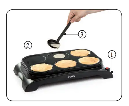 DOMO DO8709P Family Crepe Maker FIG 1