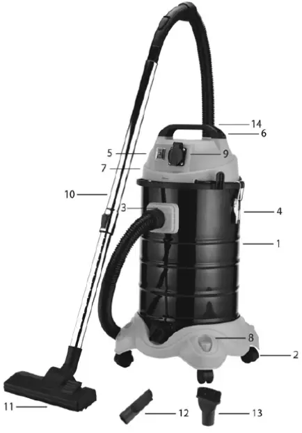 Qlima WDZ510 Wet and Dry Vacuum Cleaner 2
