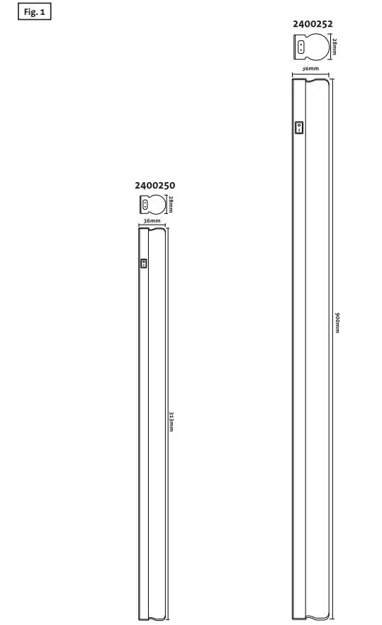 Linkable LED Linear with ON OFF Switch User Manual - Figure 1