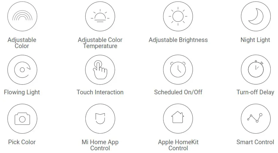 xiaomi 134735380 Mi Bedside Lamp 2 Table Light Lamp - Product Features