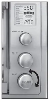 BLACK DECKER Digital Countertop Oven User Manual - Using the TIME knob, adjust time to recommended cook time