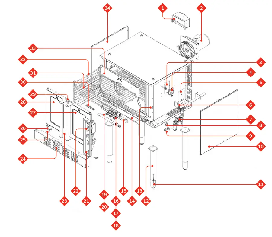 CPG 351FGC100 Gas Powered Convection Ovens fig 1