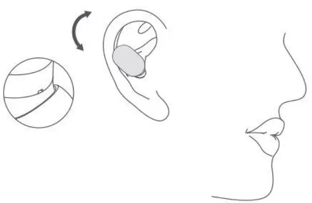 Mi True Wireless Earbuds - Wearing 2