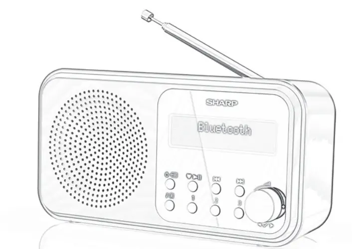 SHARP DR-P420 Tokyo Portable Digital Radio
