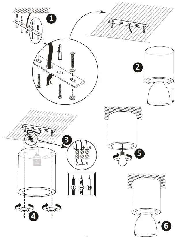 Svet sveti SA0831 CERES Ceiling Light fig 2