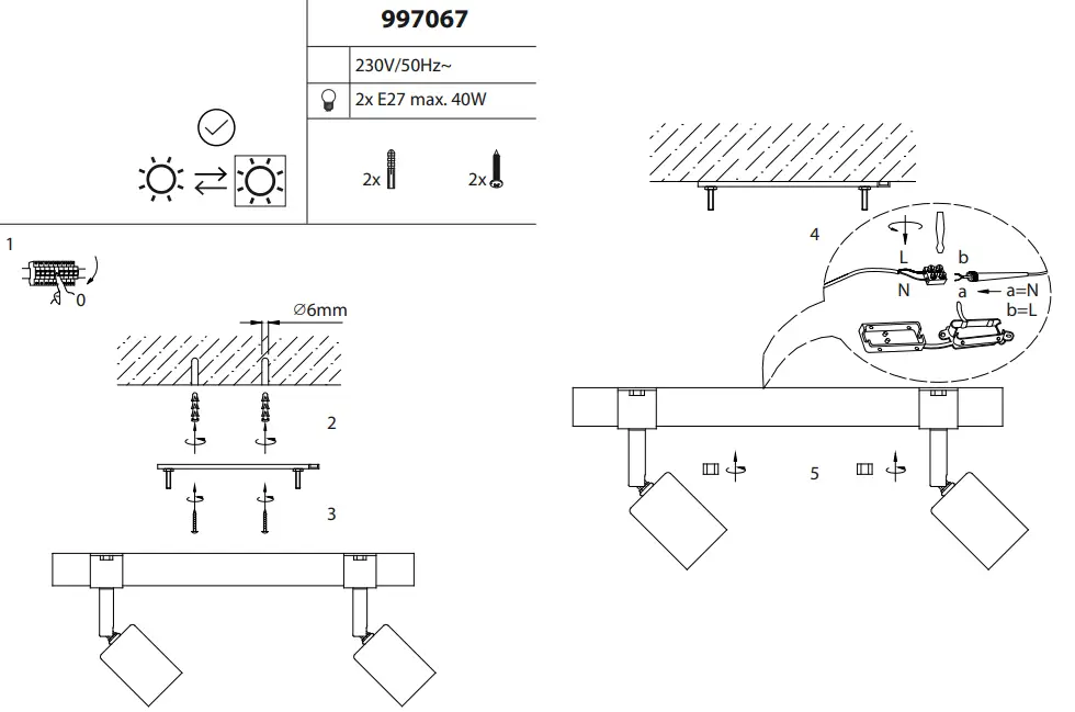LeuchtenDireckt 13472 79 SLAT Wall Lamp fig