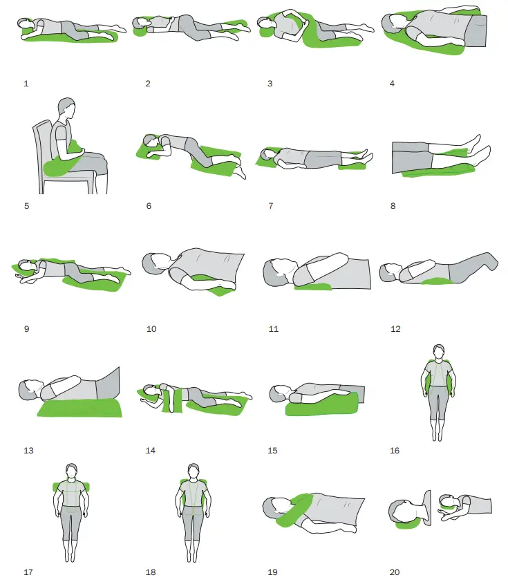 immedia IM15100 LeanOnMe Positioning Cushions - Illustrations