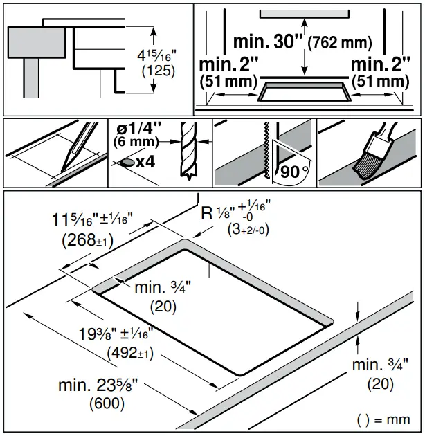 Cutting out countertop