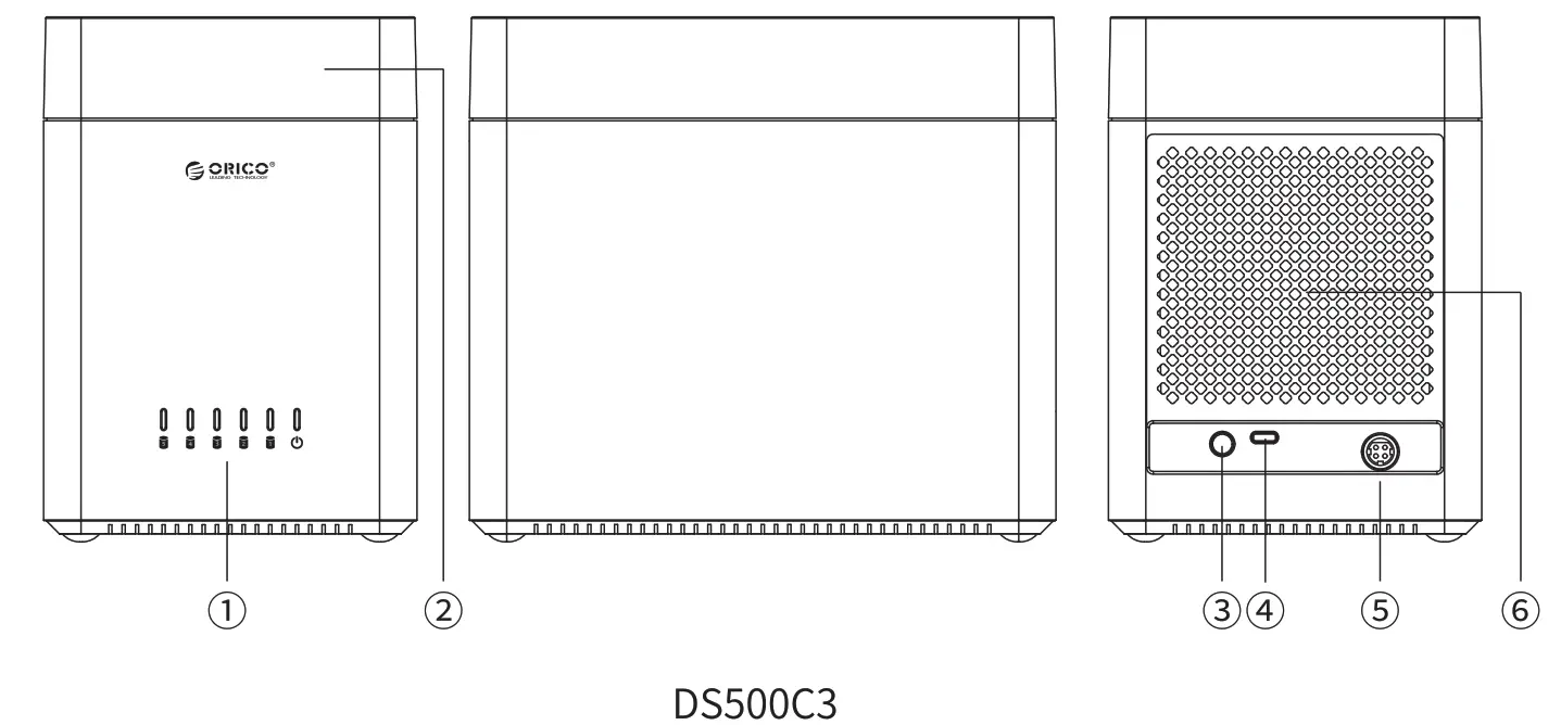 ORICO DS Type C Interface Series - LED Indicator
