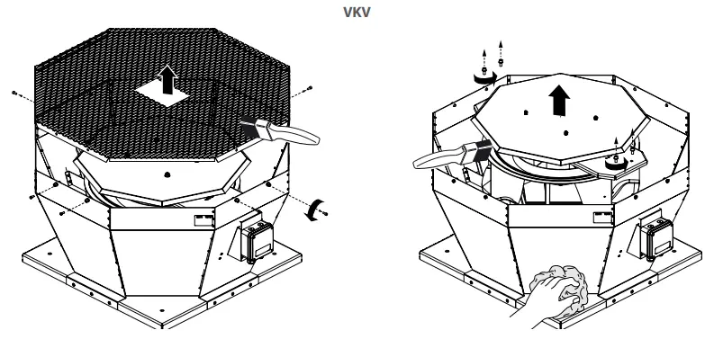 VENTS VKV Centrifugal Roof Fan - fig 6