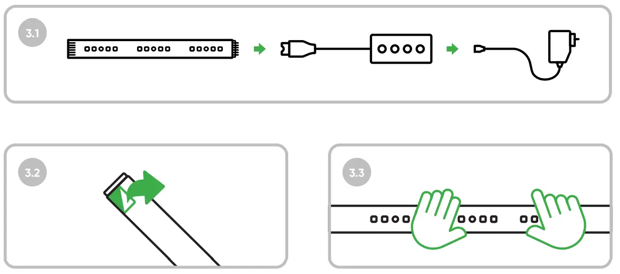 nanoleaf NL55 0003LS 2M 80 Inch Color and White Smart LED Light Strip Starter Kit - 2