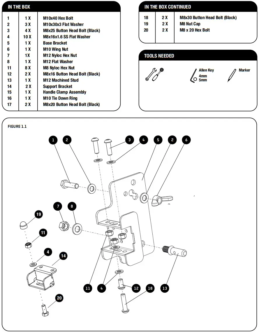 FRONT RUNNER JADA010 Hi-Lift Jack Bracket - Figure 1