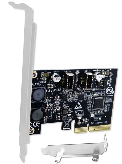 FebSmart-FS-A2-Pro-PCIE X4 USB-3.1-GEN2-10Gbps-Card-product-image