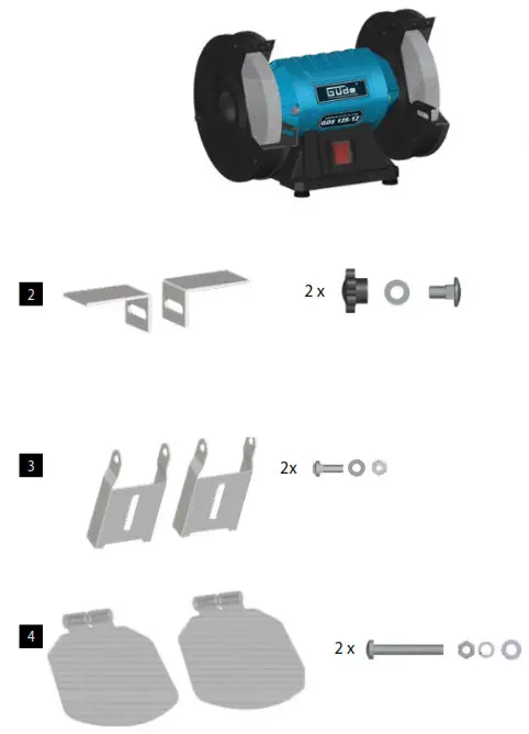 Gude GDS 125-12 Duplex Grinding Machine - 1