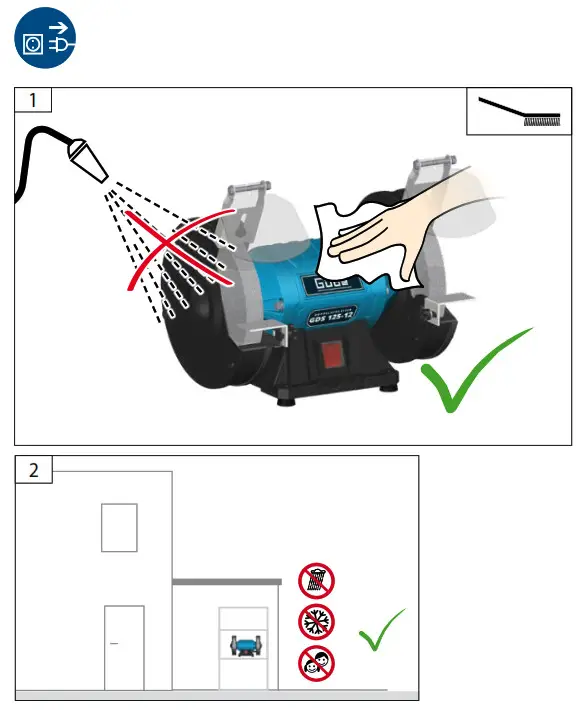 Gude GDS 125-12 Duplex Grinding Machine - 10